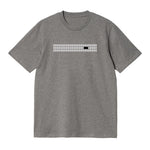 CAMISETA EN ALGODON PIMA 250GR CON ESTAMPADO CINTA GRIS
