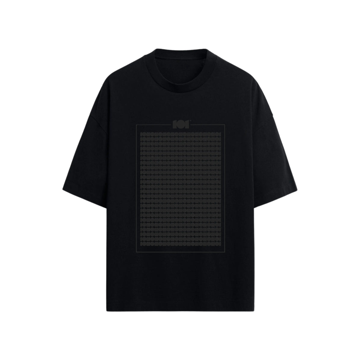 CAMISETA OVERSIZE EN ALGODON DE 300GR CON ESTAMPADO HOJA LOGOLOGO