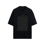 CAMISETA OVERSIZE EN ALGODON DE 300GR CON ESTAMPADO HOJA LOGOLOGO