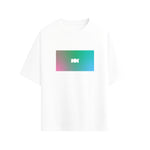 CAMISETA OVERSIZE EN ALGODON DE 300GR CON ESTAMPADO RESERVA PASTEL