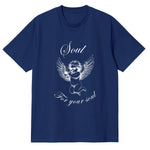 CAMISETA EN ALGODON PIMA 250GR CON ESTAMPADO SOUL HARP