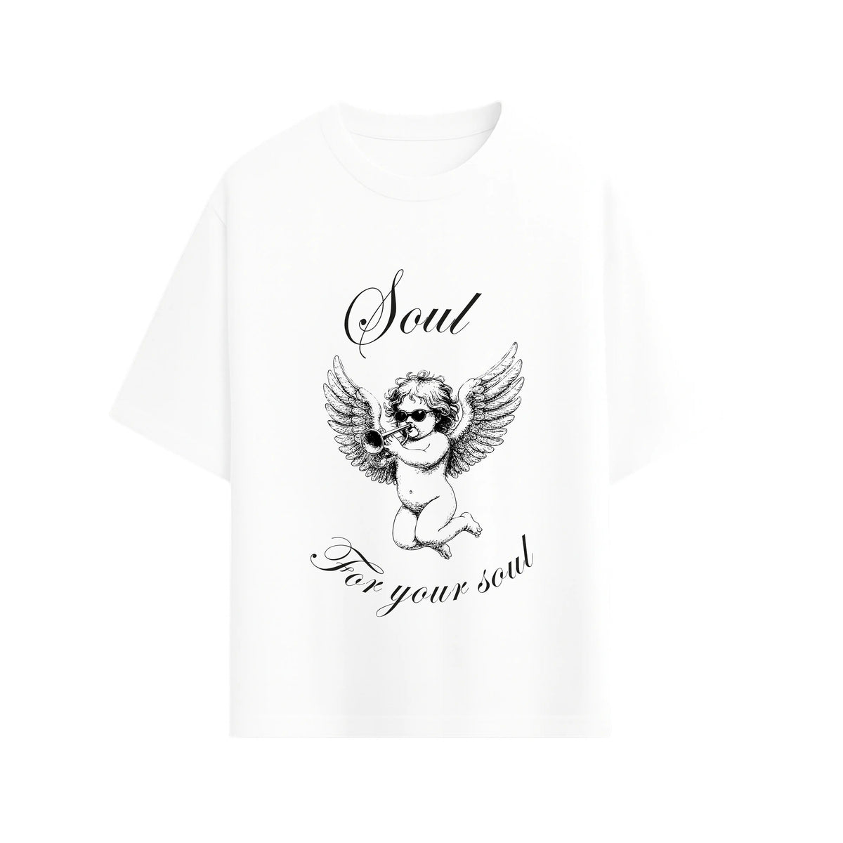 CAMISETA OVERSIZE EN ALGODON DE 300GR CON ESTAMPADO SOUL TRUMPET