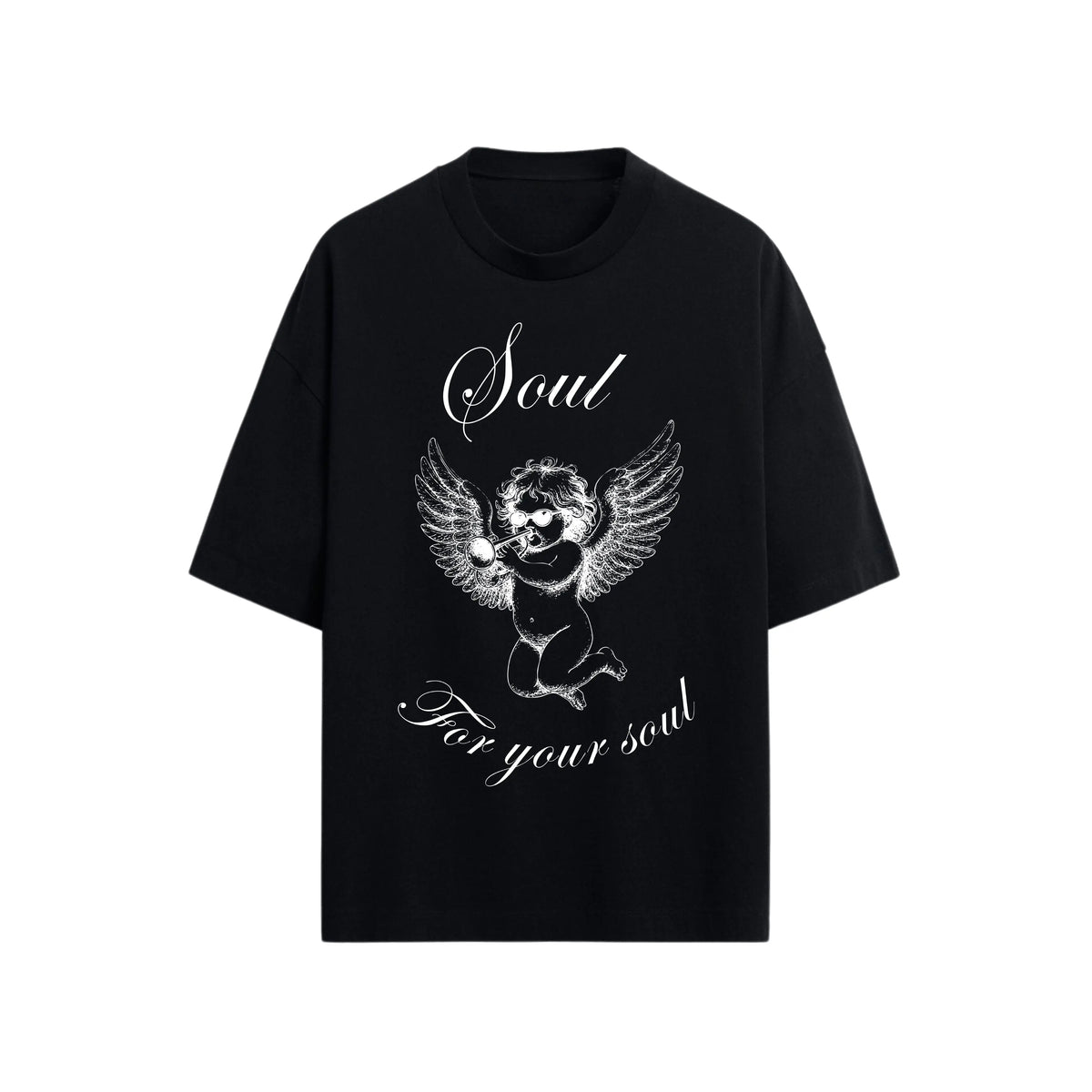 CAMISETA OVERSIZE EN ALGODON DE 300GR CON ESTAMPADO SOUL TRUMPET