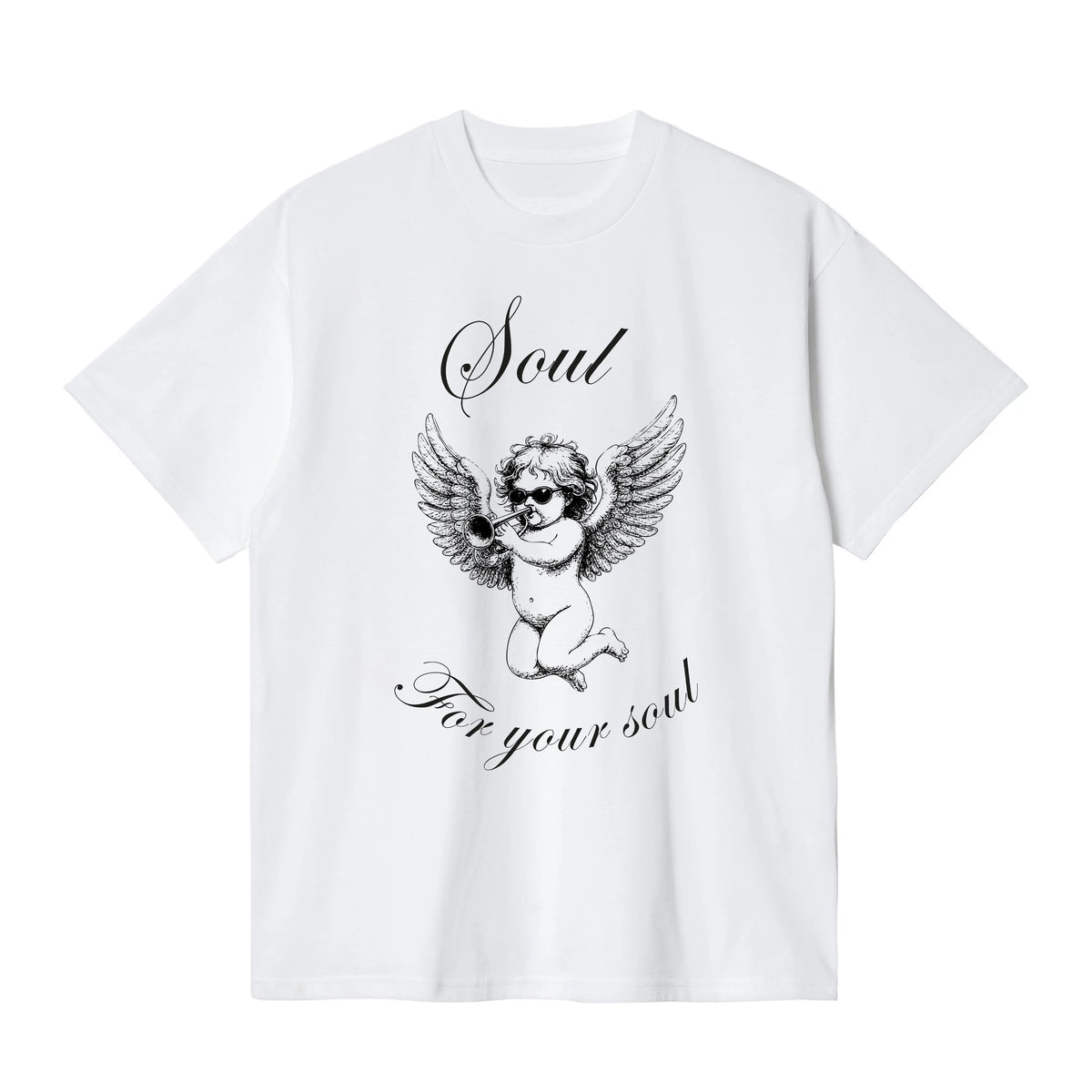 CAMISETA EN ALGODON PIMA 250GR CON ESTAMPADO SOUL TRUMPET