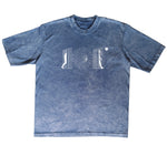 CAMISETA ACID WASH OVERSIZE EN ALGODON DE 300GR CON ESTAMPADO TELEPORT