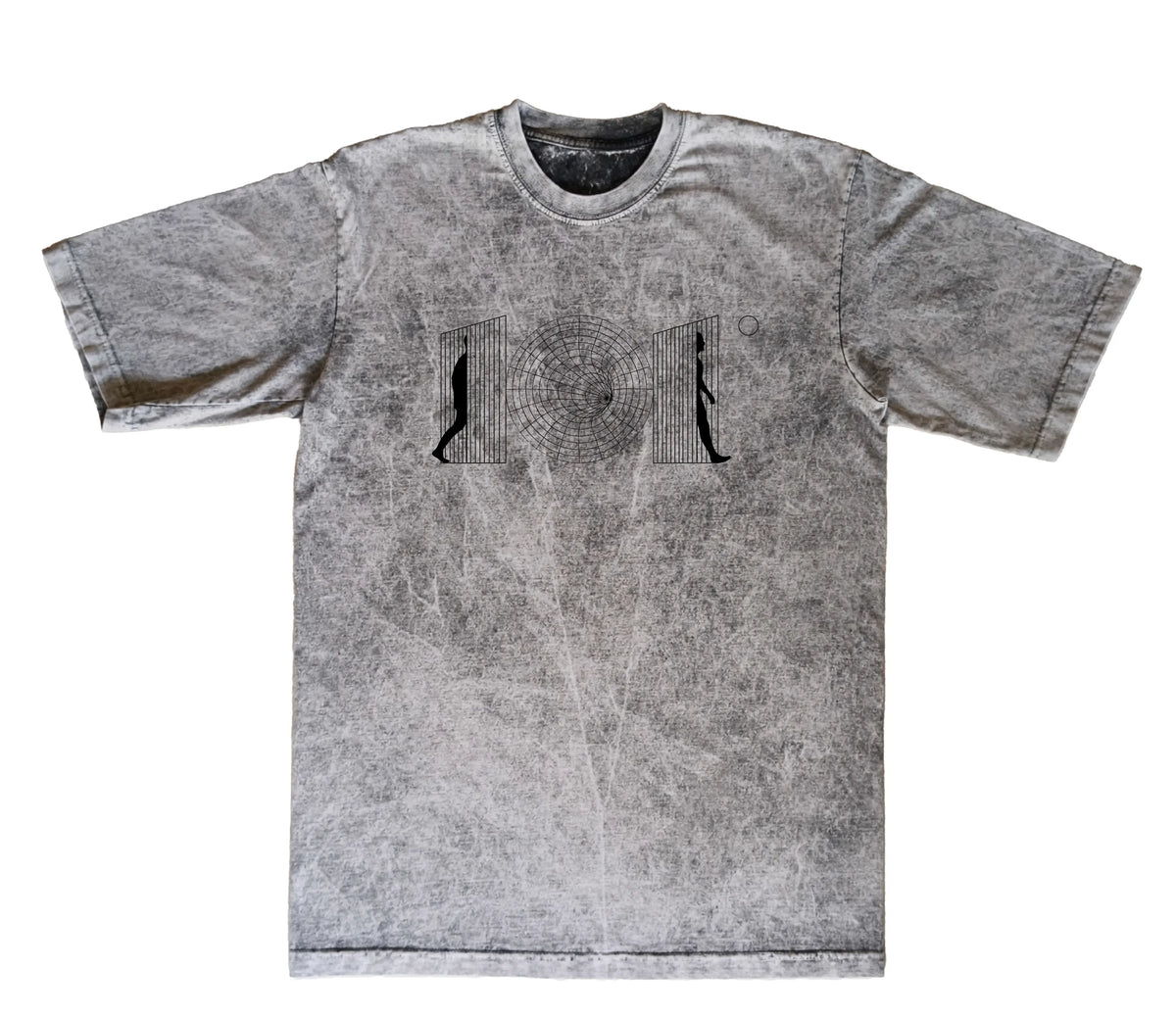 CAMISETA ACID WASH OVERSIZE EN ALGODON DE 300GR CON ESTAMPADO TELEPORT