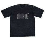 CAMISETA ACID WASH OVERSIZE EN ALGODON DE 300GR CON ESTAMPADO TELEPORT