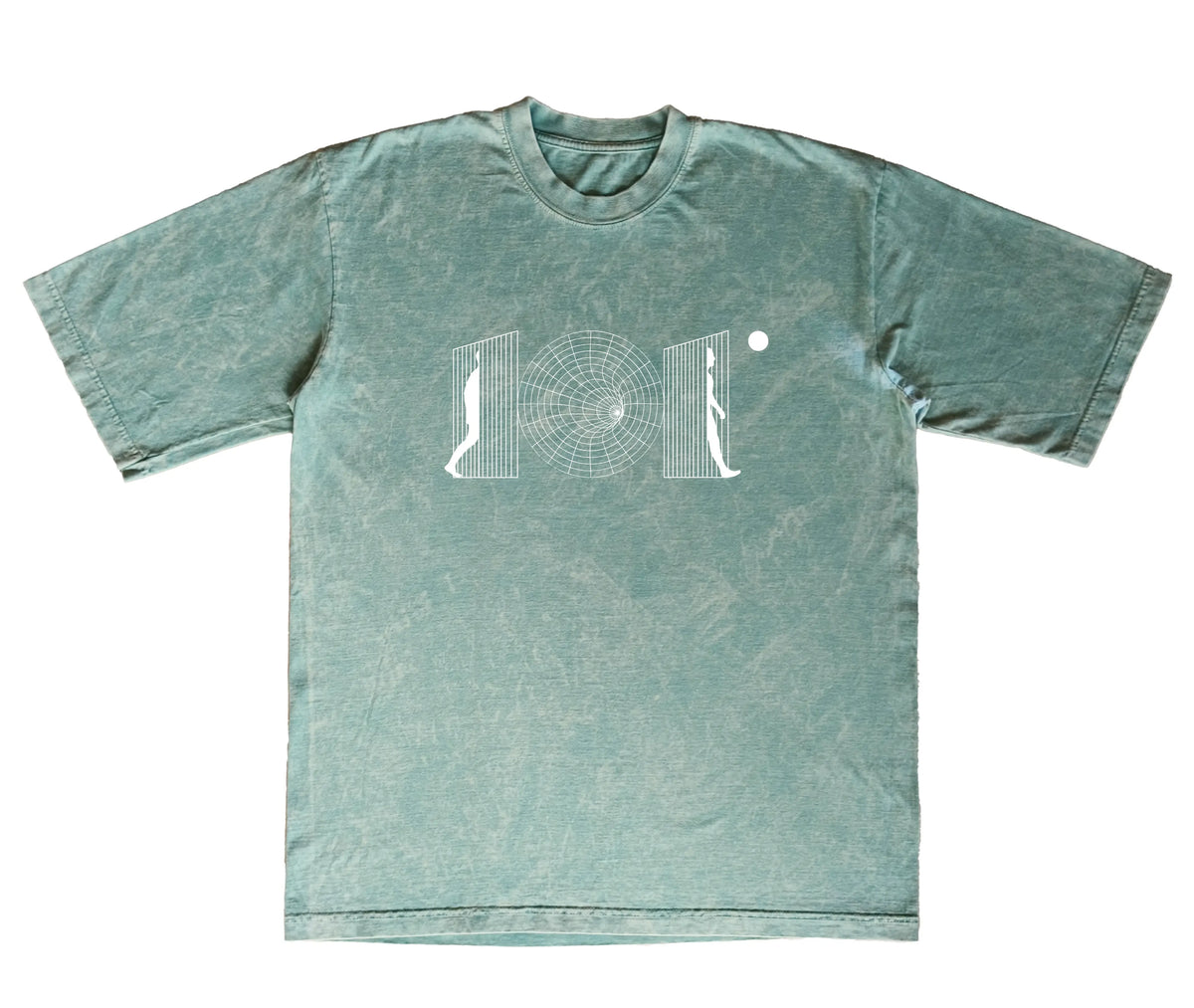 CAMISETA ACID WASH OVERSIZE EN ALGODON DE 300GR CON ESTAMPADO TELEPORT