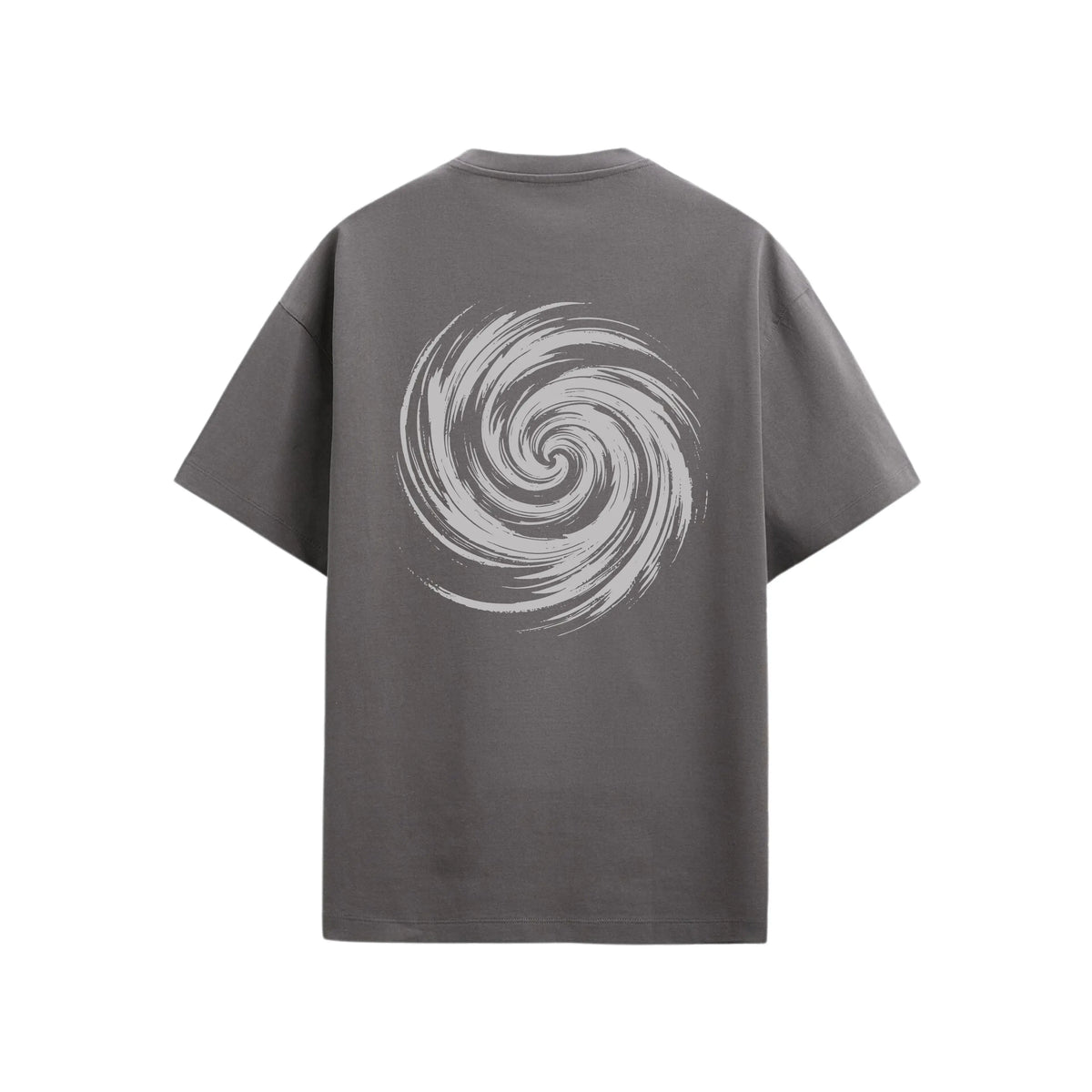 CAMISETA OVERSIZE EN ALGODON DE 300GR CON ESTAMPADO VORTICE