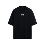 CAMISETA OVERSIZE EN ALGODON DE 300GR CON ESTAMPADO VORTICE