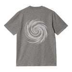 CAMISETA EN ALGODON PIMA 250GR CON ESTAMPADO VORTICE