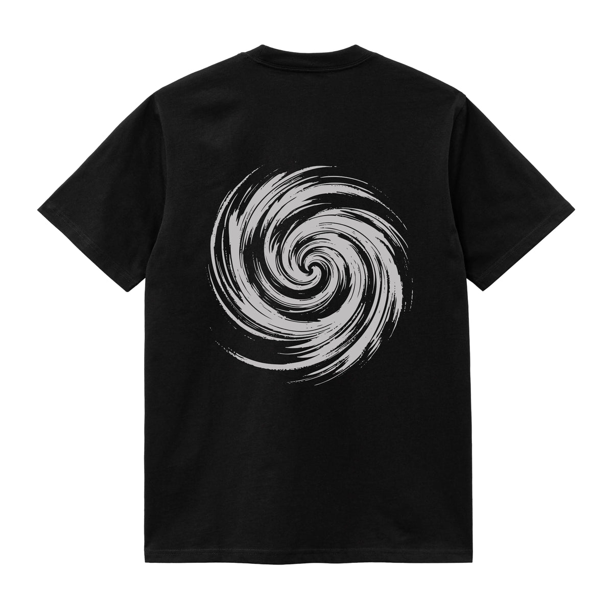 CAMISETA EN ALGODON PIMA 250GR CON ESTAMPADO VORTICE