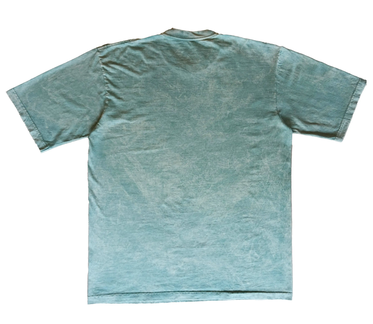 CAMISETA ACID WASH OVERSIZE EN ALGODON DE 300GR CON ESTAMPADO CLÁSICO VERTICAL