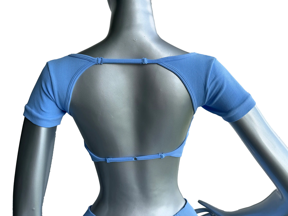 SET CONJUNTO DEPORTIVO TOP MANGA CORTA Y LEGGINS