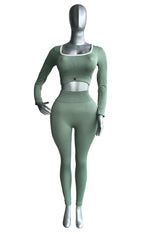 SET CONUNTO DEPORTIVO TOP MANGA LARGA Y LEGGINS