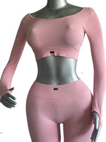 SET CONJUNTO DEPORTIVO TOP MANGA LARGA Y SHORT