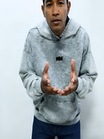 HOODIE ACID WASH EN ALGODON DE 400GR CON ESTAMPADO CLÁSICO