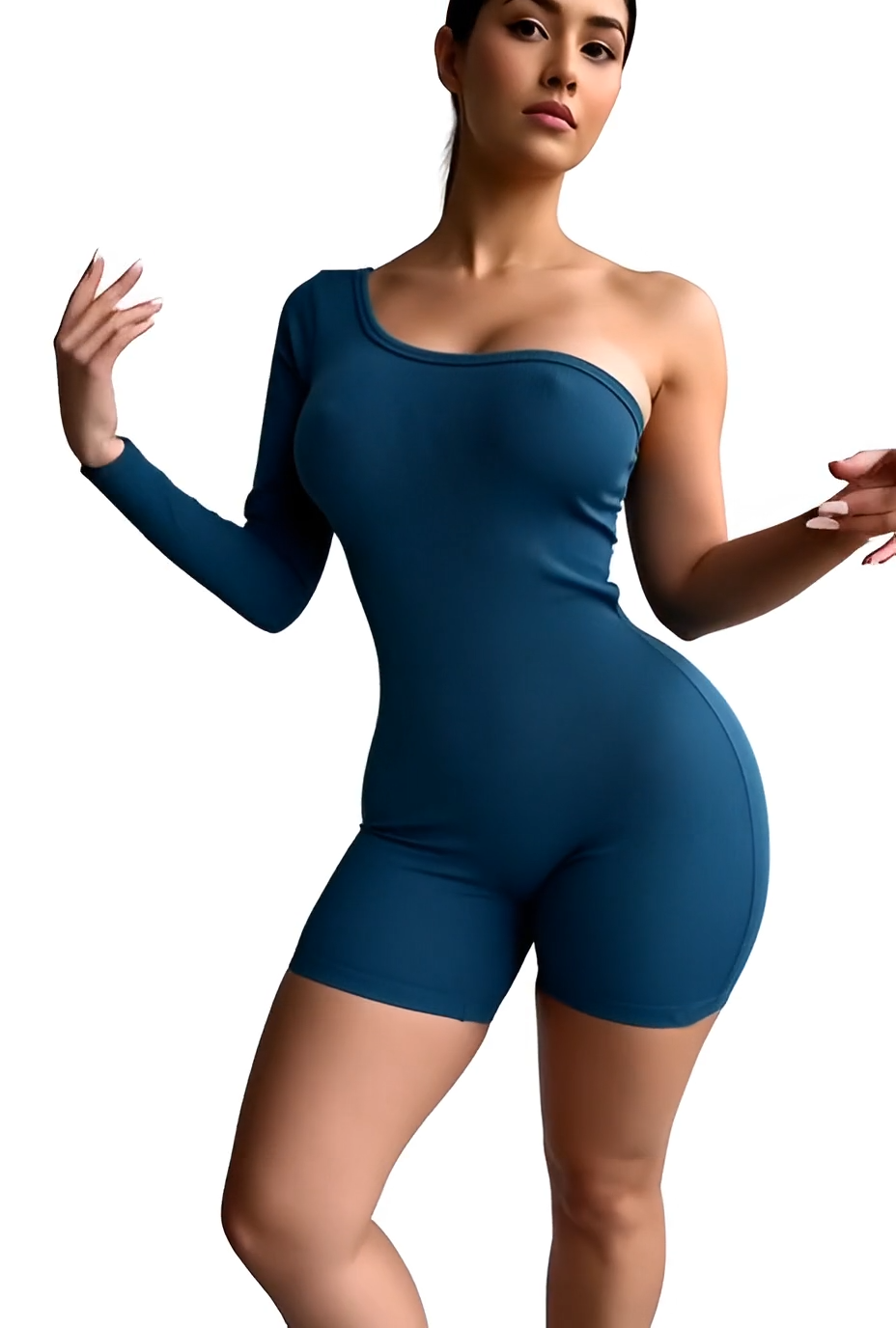 ENTERIZO DEPORTIVO CON UNA MANGA LARGA Y SHORT